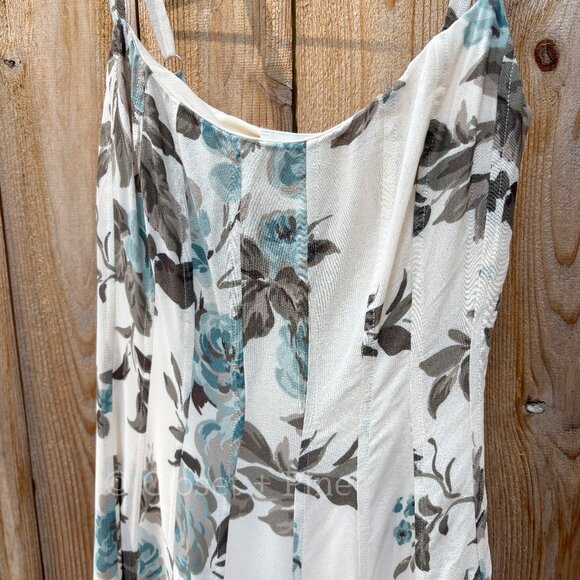 Reformation Katalina Dress Priscilla Size 0 NWT Floral Cream Midi Maxi Dress - Picture 5 of 15